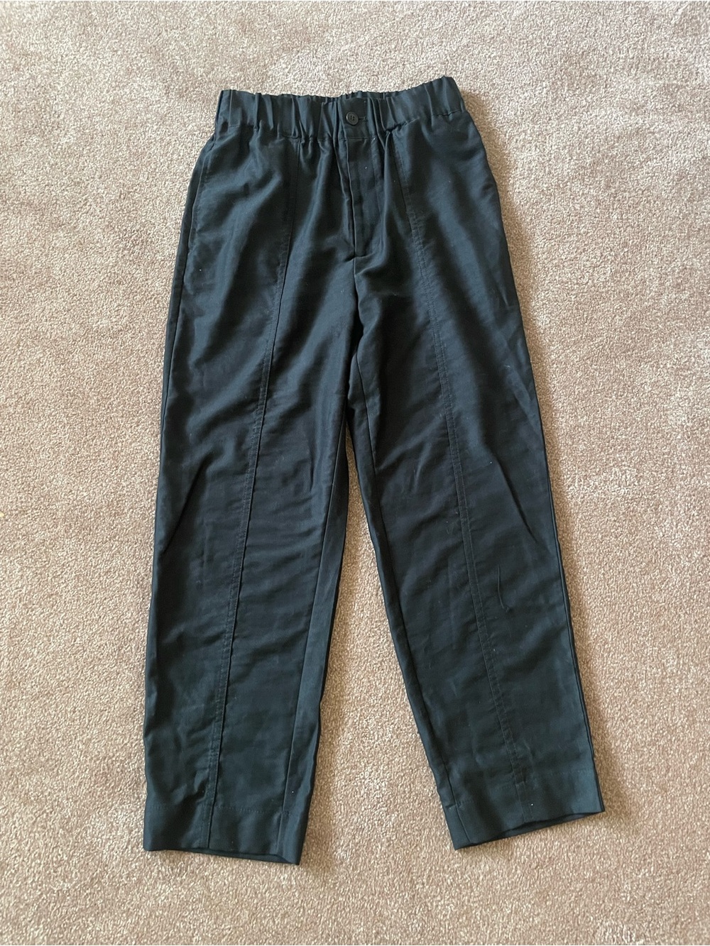 Madewell Black Elastic-Waist Chinos